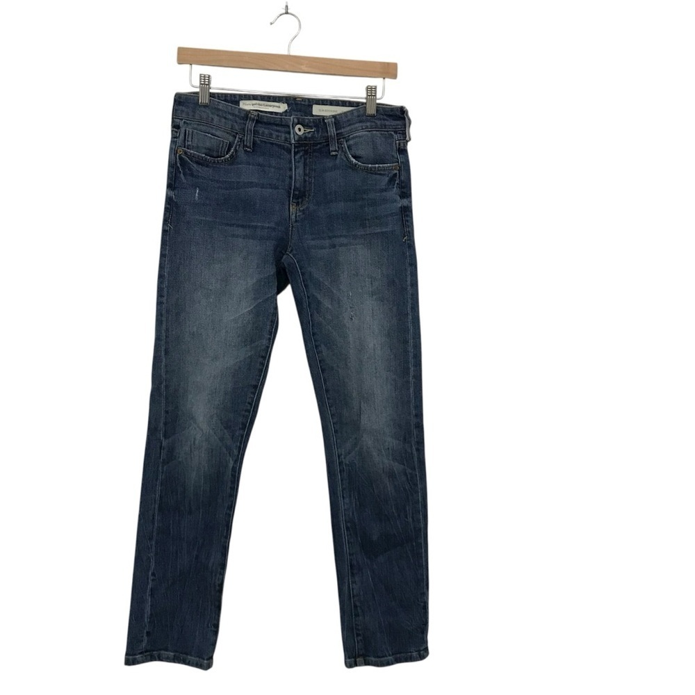 Anthropologie Pilcro Women’s 26 Slim Boyfriend Straight Leg Jeans Medium Wash